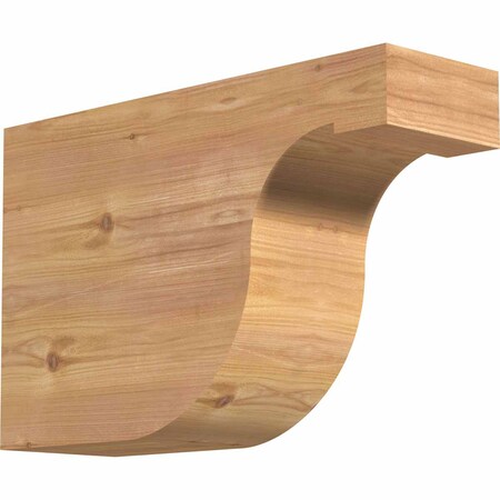 Ekena Millwork Del Monte Smooth Rafter Tail, Western Red Cedar, 5 1/2"W x 12"H x 18"L RFT06X12X18DEL00SWR
